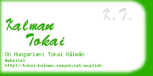 kalman tokai business card