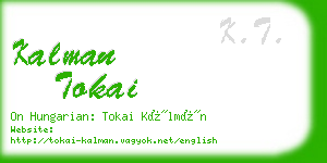 kalman tokai business card